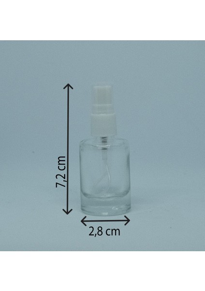Boş Parfüm ve Kolonya Şişesi 12 ml (3 Adet) Boş Plastik Beyaz Sprey modelleri