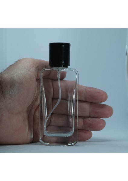 Parfüm ve Kolonya Şişesi 50 ml 2 Adet IPHONE Beyaz Kapak Cam Şişe
