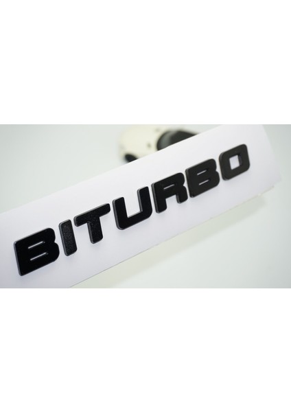 Biturbo Siyah Abs Bagaj Yazı Logo