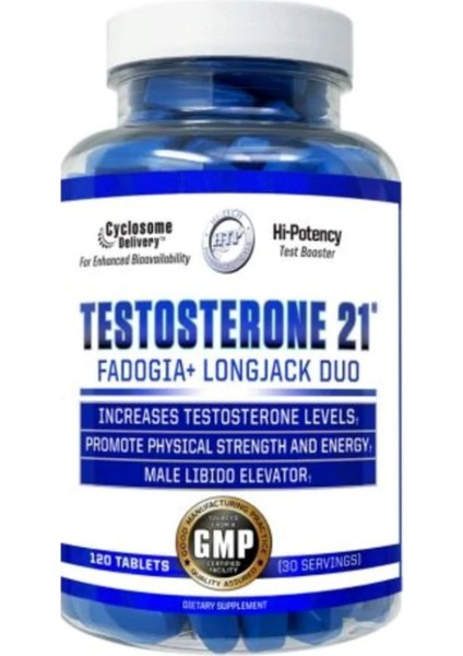 Pharmaceuticals Testosterone 21 - Fadogia Agrestis-Tongkat Alı-Asvaganda (Ksm-66) - Zinc Çinko 120 Tablet