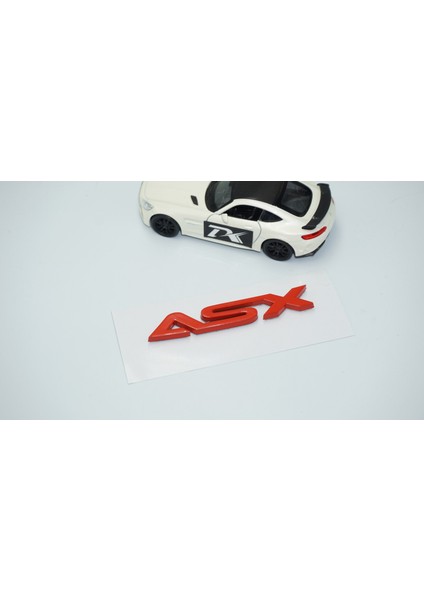 Asx Bagaj Kırmızı Abs 3m Yazı Logo Mitsubishi Ile Uyumlu