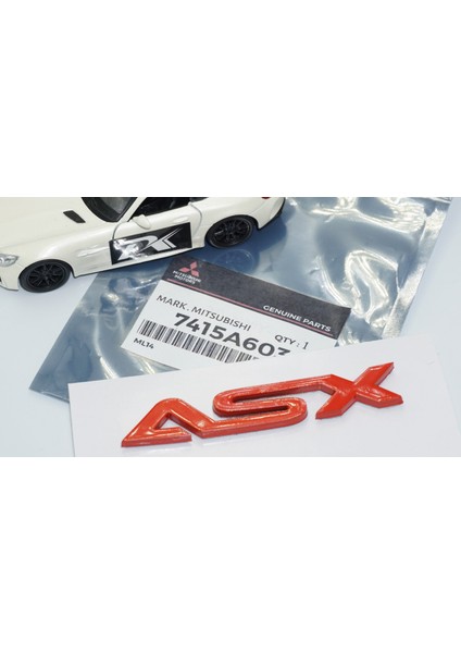 Asx Bagaj Kırmızı Abs 3m Yazı Logo Mitsubishi Ile Uyumlu modelleri