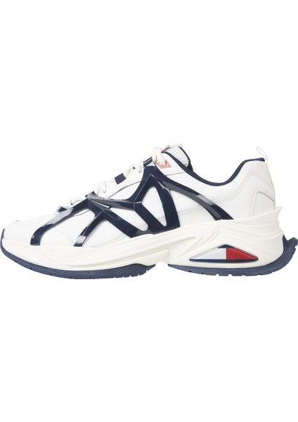 Beyaz - Lacivert Erkek Sneaker Tjm Outdoor Runner