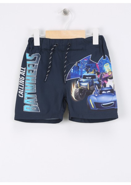 Lacivert Erkek Şort Mayo Nmmmıcco Batwheels Long Swımshorts