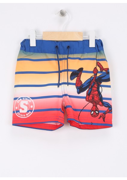 Koyu Mavi Erkek Şort Mayo Nmmmelvın Spıderman Long Swımshorts