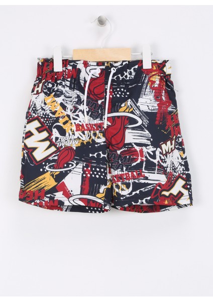 Lacivert Erkek Şort Mayo Nkmmaxton Nba Swımshorts Ous