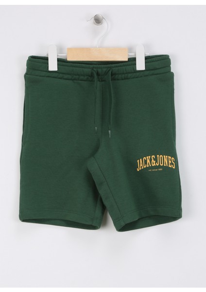 Bağlamalı Bel Normal Koyu Yeşil Erkek Şort Jpstjosh Sweat Shorts Amt Jnr