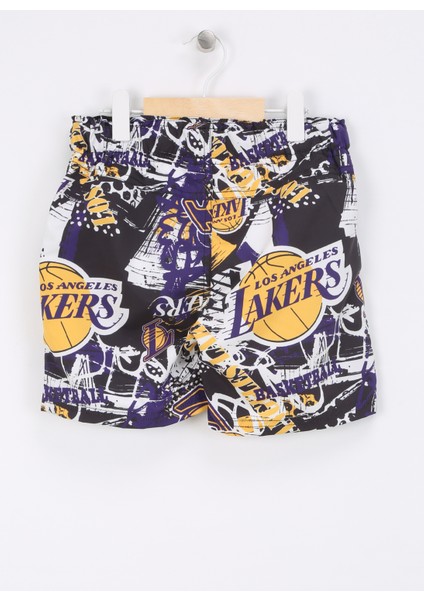 Name It Siyah Erkek Şort Mayo Nkmmaxton Nba Swımshorts Ous