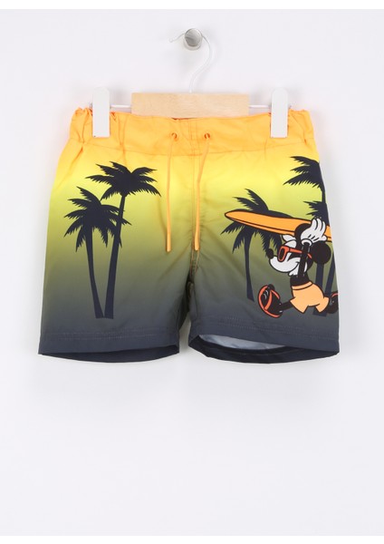 Turuncu Erkek Şort Mayo Nmmmack Mıckey Long Swımshorts Wdı