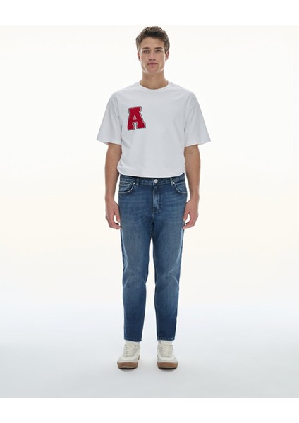 Alessıo Normal Bel Dar Paça Tapered Jean Pantolon