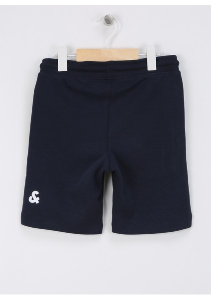 Bağlamalı Bel Normal Lacivert Erkek Şort Jpstkobberoe Sweat Shorts Jnr
