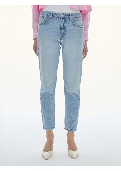 Kadın Ronna X Dar Paça Yüksek Bel Jean Pantolon fiyatları
