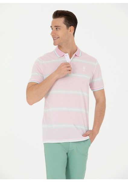 Pembe Erkek Polo T-Shirt Revana