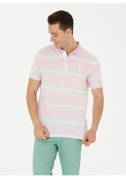 Pembe Erkek Polo T-Shirt Revana modelleri