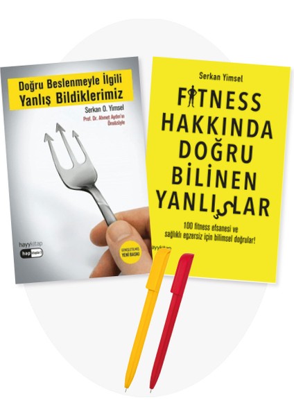 Alfa Kalem+Serkan O. Yimsel 2 Kitap(Doğru Beslenmeyle Ilgili Yanlış Bildiklerimiz-Fitness Hakkında)