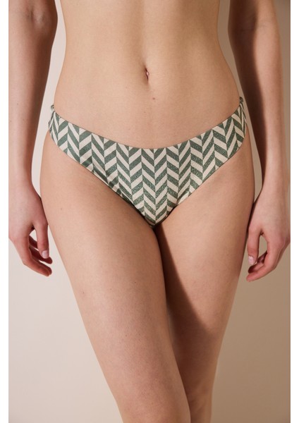 Bambu Slip Simli Çok Renkli Bikini Altı