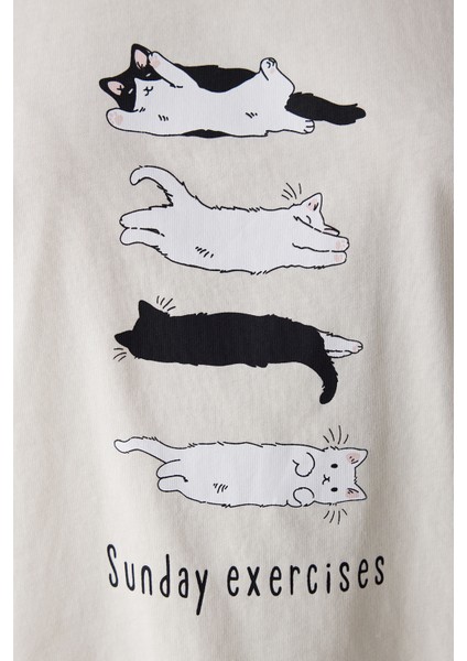 Sunday Exercises Çok Renkli Şort Pijama Takımı modelleri