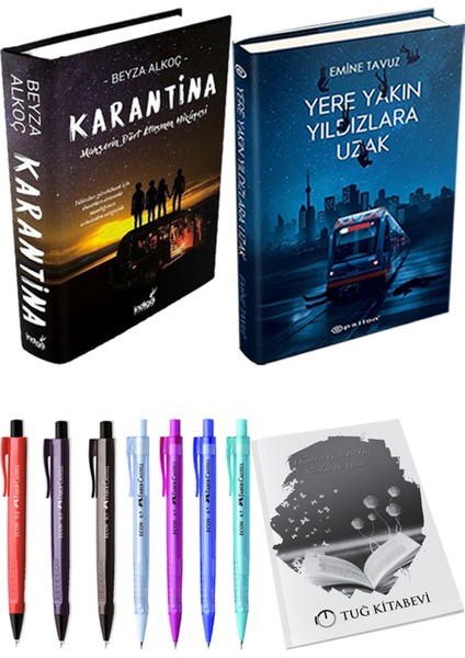 Karantina 1-Yere Yakın Yıldızlara Uzak + Kalem + Not Defteri