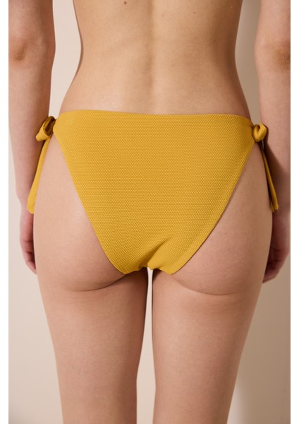 Amar Brazilian Dokulu Sarı Bikini Altı