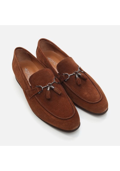 02AYH286640A370 HAKIKI Deri Taba Erkek Loafer