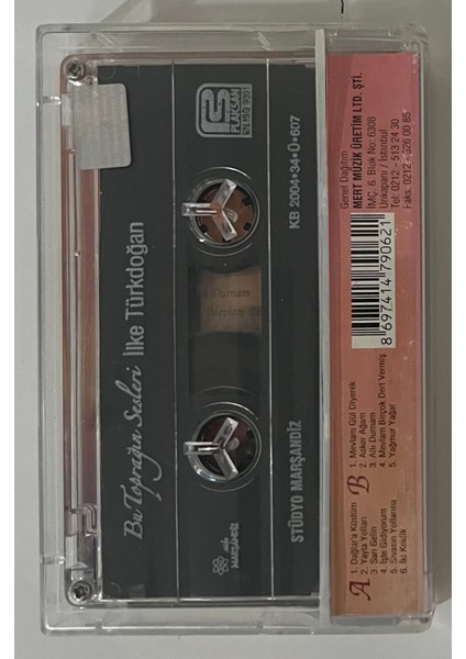 Ilke Türkdoğan Bu Toprağın Sesleri Kaset (Orjnal Dönem Baskı Kaset)