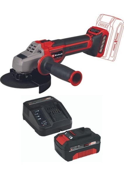 Tp-Ag 18/125 Ce Q Li 1X4.0AH Akülü Avuç Taşlama