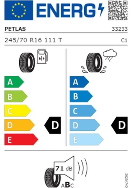 245/70 R16 111T Reinf Explero A/T Pt421 Suv 4 Mevsim Lastiği ( Üretim Yılı: 2024 )