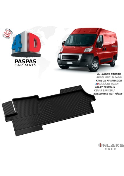 Fiat Ducato Ferrous 4d Havuzlu Kauçuk Paspas 2006 ve Üstü