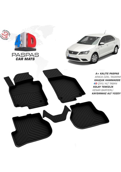 Seat Toledo 4d Havuzl Paspas 2012-2019 Arası