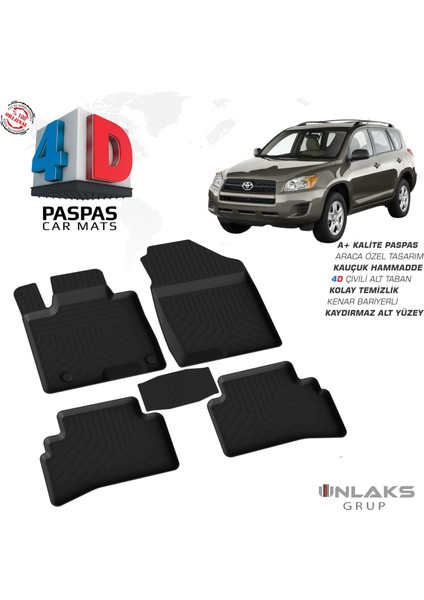 Toyota Rav4 - 4d Havuzlu Paspas 2005-2013 Arası