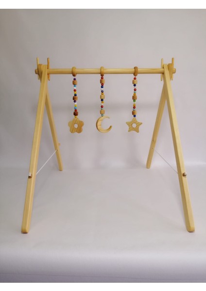 Ozzani Wood Baby Gym Oyun Alanı (Oyuncaklar Dahildir)