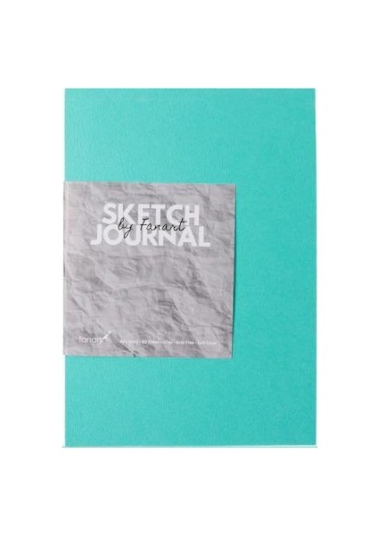 Sketch Journal A5 Ivory Kağıt Turkuaz Kapak Eskiz Defteri