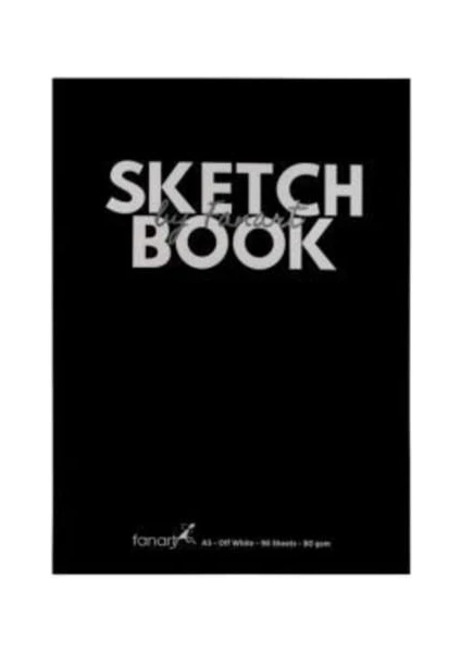 Academy Sketch Book Sert Kapak Eskiz Defteri 80gr A4 96 Yaprak