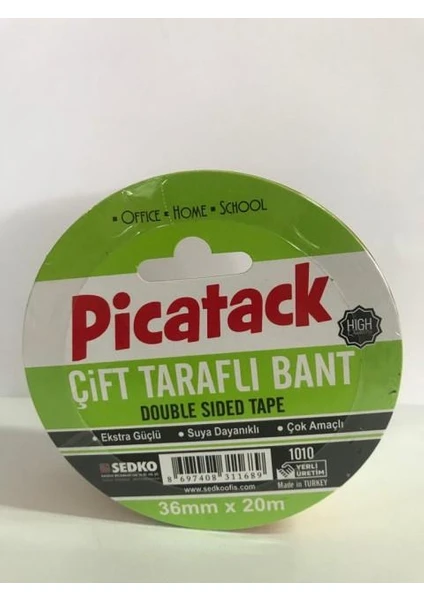 Çift Taraflı Kağıt Bant Force 36mm X 20 Metre