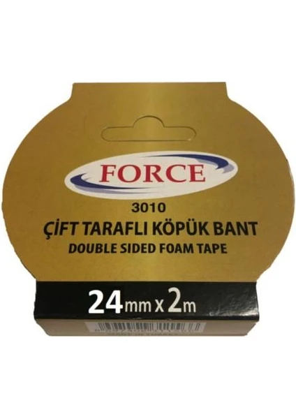 Force Çift Taraflı Köpük Bant 24 mm x 2mt