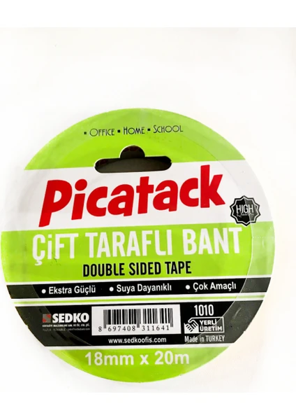 Çift Taraflı Kağıt Bant Force 18mm X 20 Metre