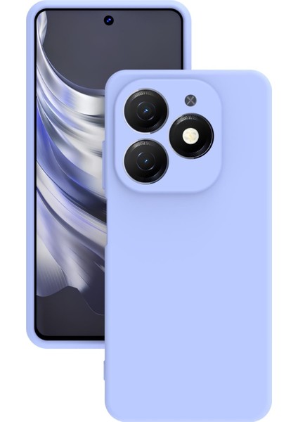 Tecno Spark 20 Uyumlu Kılıf Kamera Korumalı Silikon Zore Biye Arka Kapak