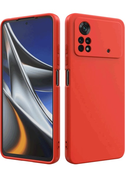 Xiaomi Poco X4 Pro 5g Uyumlu Kılıf Kamera Korumalı Silikon Zore Biye Arka Kapak