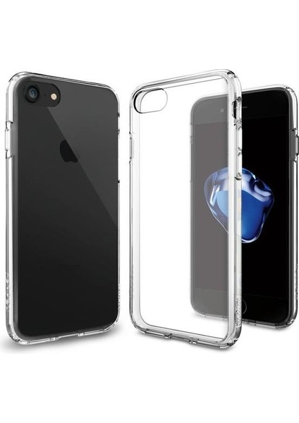 Apple iPhone 7 Uyumlu Kılıf Kamera Korumalı Silikon Zore Biye Arka Kapak