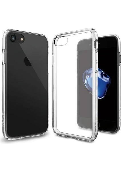 Cepte Aksesuar Apple iPhone 7 Uyumlu Kılıf Kamera Korumalı Silikon Zore Biye Arka Kapak