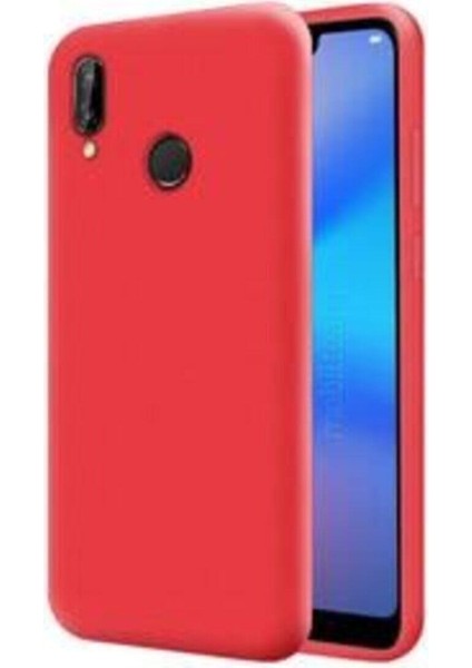 Huawei P20 Lite Uyumlu Kılıf Kamera Korumalı Silikon Zore Biye Arka Kapak