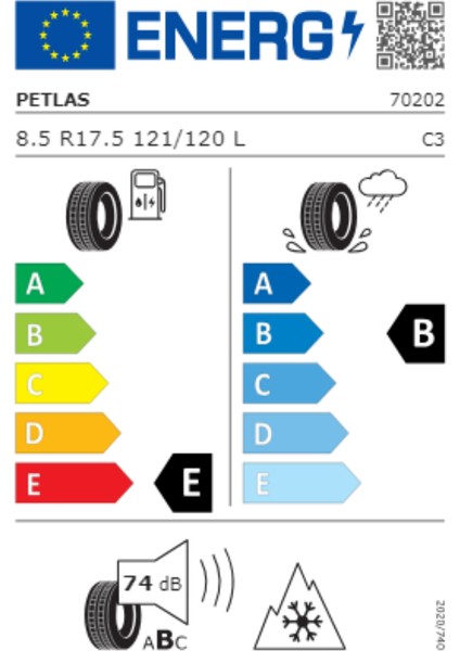 8.5 R17.5 Tl 121/120L Rz300 (Çeker) Kamyonet M+S 4 Mevsim Lastiği (Üretim Yılı:2024)