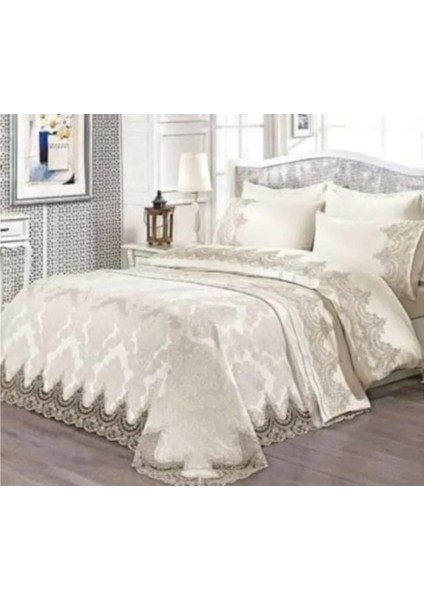 Fransız Dantelli 7 Parça Gelin Seti