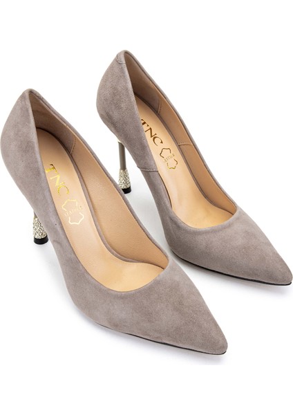 Kadın Hakiki Deri Vizon Süet Topuklu Ayakkabı 22 3364 Bn Ayk Y24 Vızon Suet fiyatları