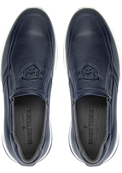 Erkek Hakiki Deri Lacivert Sneakers & Spor Ayakkabı 383 5910 Erk Ayk Y24 Lacıvert indirimleri