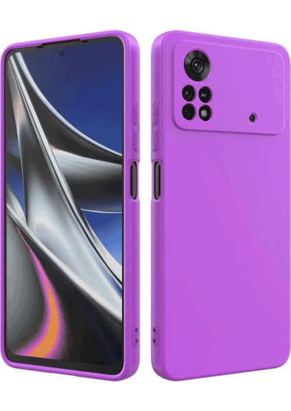 Xiaomi Poco X4 Pro 5g Uyumlu Kılıf Kamera Korumalı Silikon Zore Biye Arka Kapak