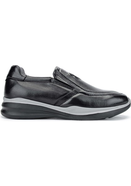 Erkek Hakiki Deri Siyah Sneakers & Spor Ayakkabı 383 5910 Erk Ayk Y24 Sıyah