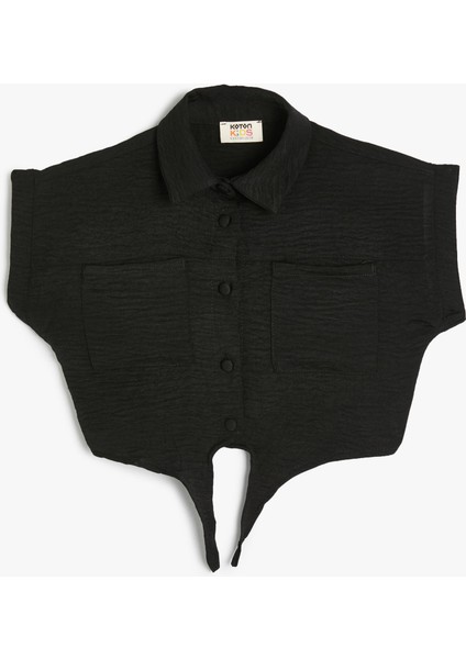 Kız Çocuk Gömlek Önden Bağlamalı Cepli fiyatları