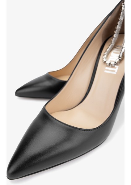 Yuki Kadın Siyah Hakiki Deri Topuklu Ayakkabı 613 27350 Bn Ayk Y24 modelleri