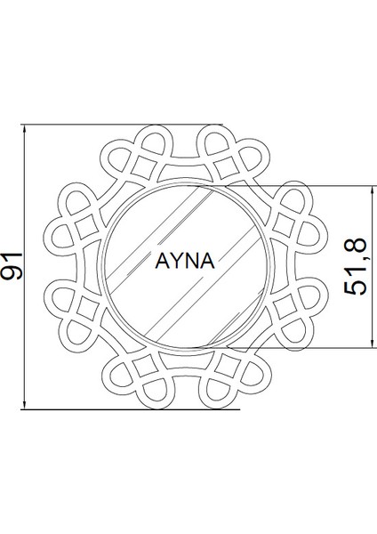 Dekoratif Kalpli Ayna